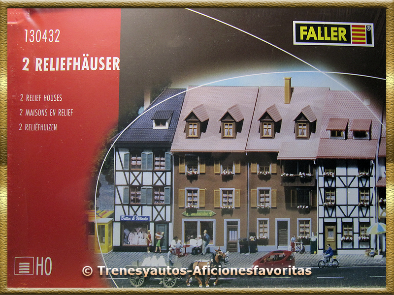 Faller 130432 - Hilera 2 casas fondo