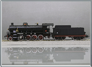 Locomotora vapor con ténder GR 740-144 - FS