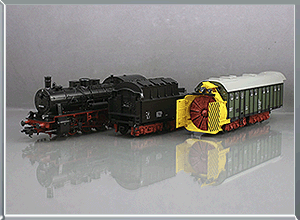 Máquina quitanieves con locomotora vapor BR 55 - DB