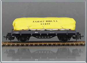 Vagón plataforma Tipo M2 J Giralt Miro - Renfe