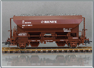 Vagón tolva balasto Tipo U - Renfe