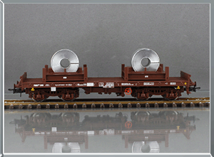 Vagón plataforma bobinas Tipo Rgmms - Renfe