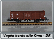 Vagón borde alto Tipo Omu - DR
