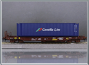 Vagón plataforma Tipo Sdgkkmss Camellia Line - Renfe