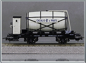 Vagón foudre con garita Cazali & Prats - SNCF