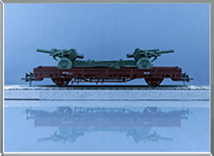 Vagón plataforma Tipo Ks militar - Renfe