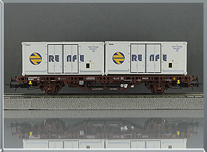 Vagón plataforma Tipo MC1 -Contenedores frigoríficos - Renfe