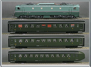 Set tren record velocidad 1955 CC-71 y coches DEV U46 - SNCF