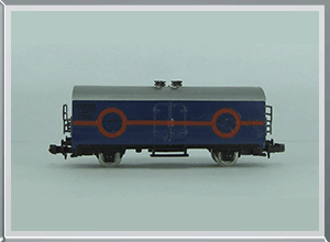 Vagón refrigerado Transfesa azul