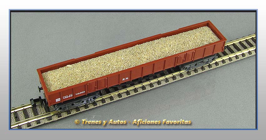 Vagón góndola carga arena T.10.900 Renfe