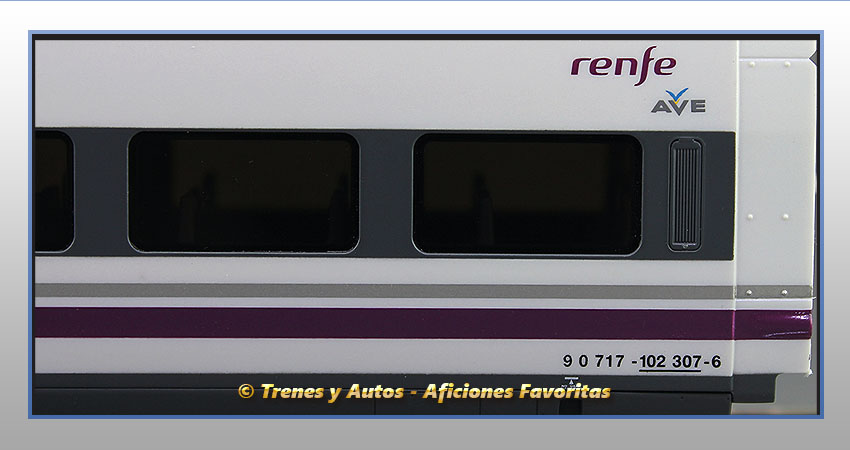 Set coches AVE 102 TALGO 350 Clase Preferente "Renfe Operadora" - Renfe
