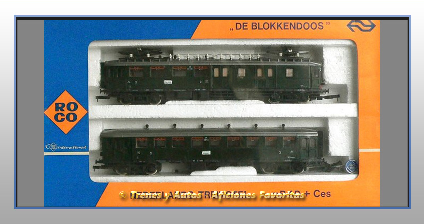 Tren automotor eléctrico "Blokkendoos" y remolques - NS