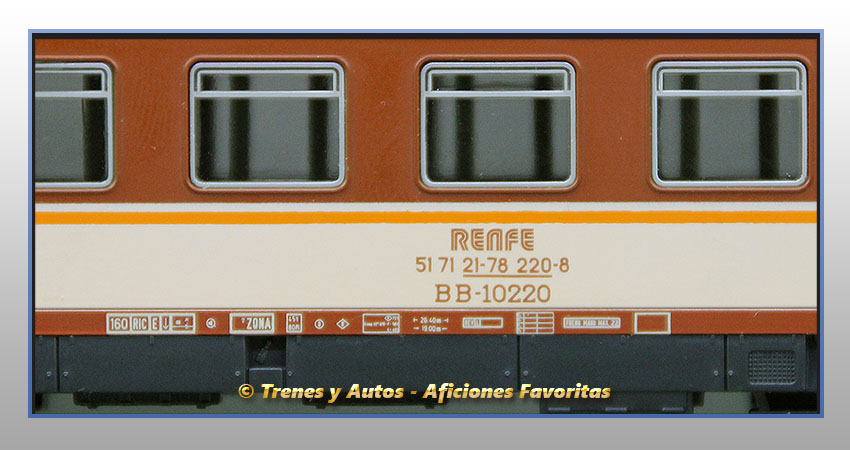 Coche pasajeros Serie 10000 BB-10220 "Estrella" - Renfe