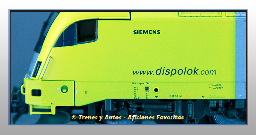 Locomotora eléctrica Serie 182 ES 62 U2-903 - Dispolok