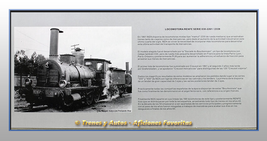 Locomotora vapor con ténder 030-2305 - Renfe