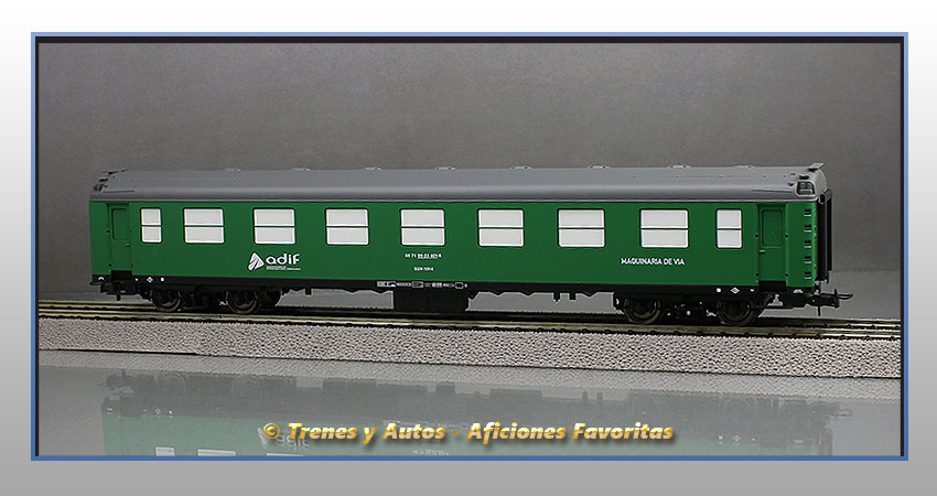 Coche SSV-1014 "Maquinaria de vía" - Adif-Renfe