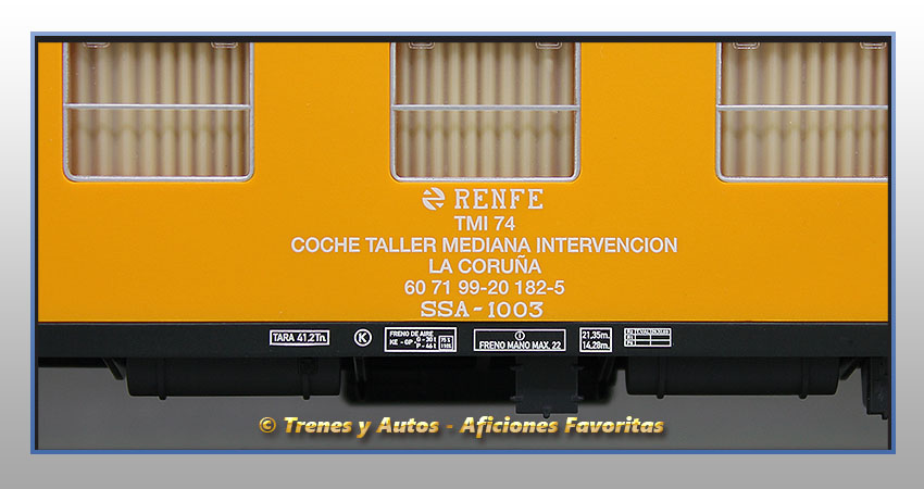 Coche taller mediana intervención Serie 6000 TMI SSA-1003 - Renfe