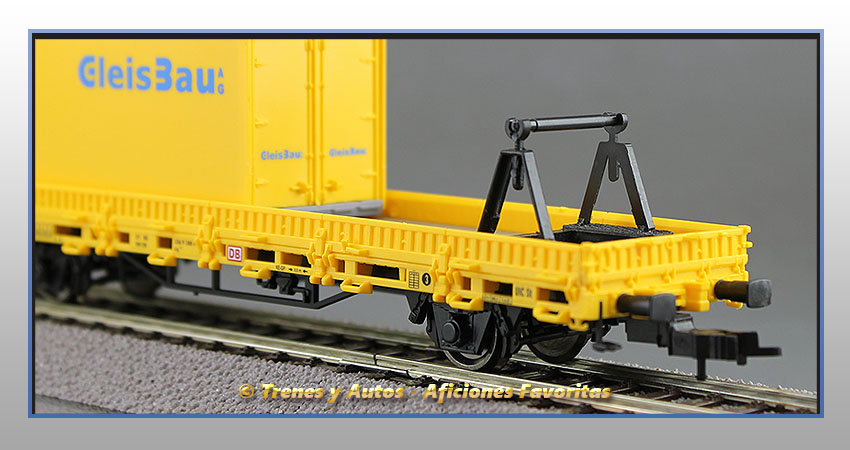 Vagón plataforma Tipo Kls soporte de MFS-100 - DB