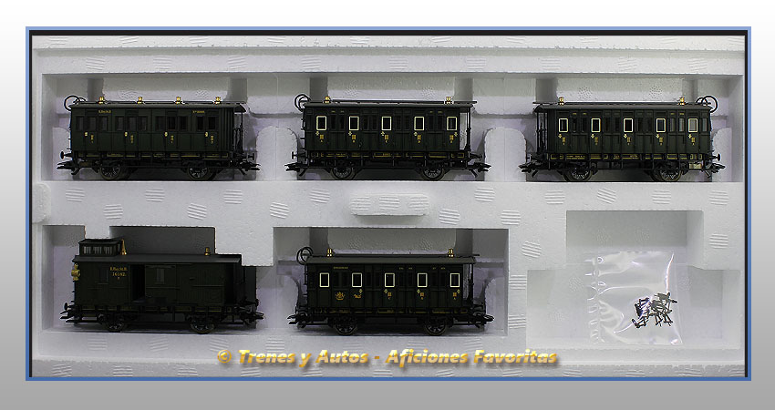 Set coches pasajeros y furgón Royal Bavarian - K.Bay.Sts.B