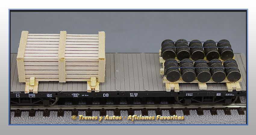 Vagón plataforma telero con balconcillo Tipo SSk - DB