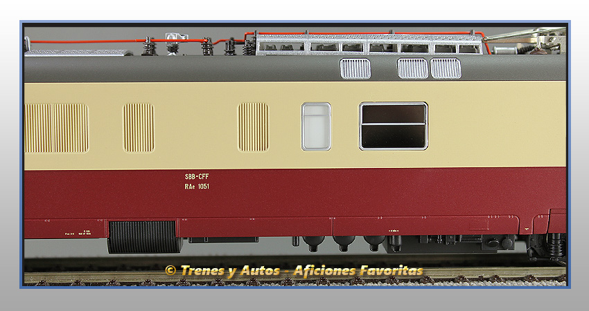 Tren automotor eléctrico Serie RAe TEE II "Gottardo" - SBB - Coche intermedio motor