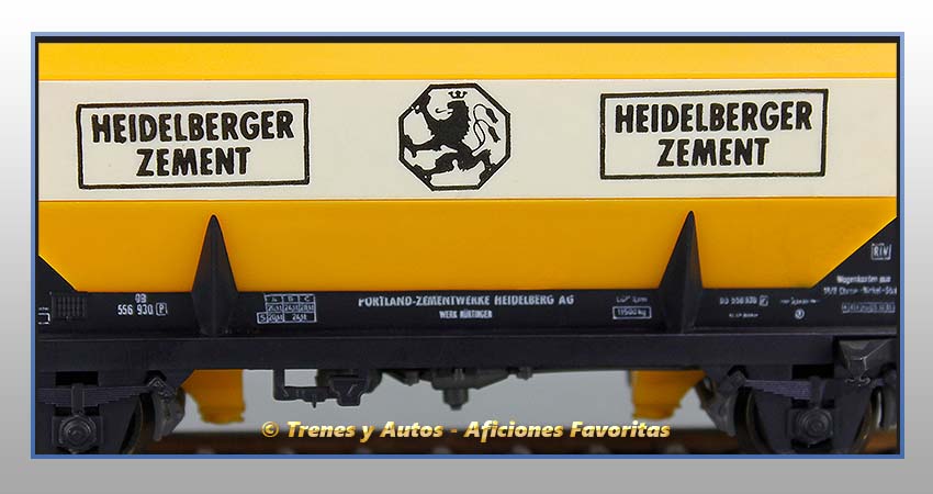 Vagón tolva cemento "Heidelberger Zement" - DB
