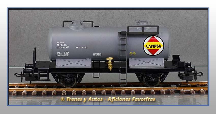 Vagón cisterna Tipo PR "CAMPSA" - Renfe