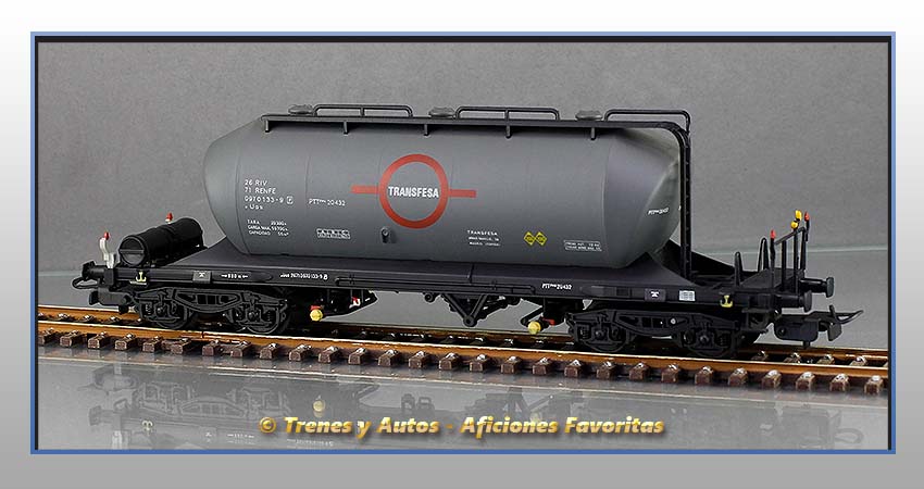 Vagón tolva cemento Tipo Uas "TRANSFESA" - Renfe