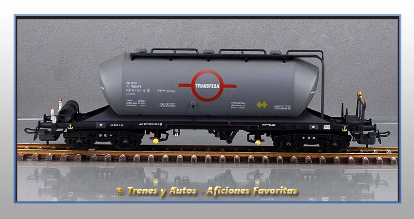 Vagón tolva cemento Tipo Uas "TRANSFESA" - Renfe