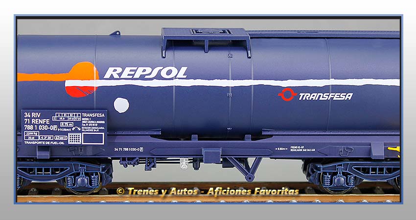 Vagón cisterna Tipo Uahs "Repsol - Transfesa" - Renfe