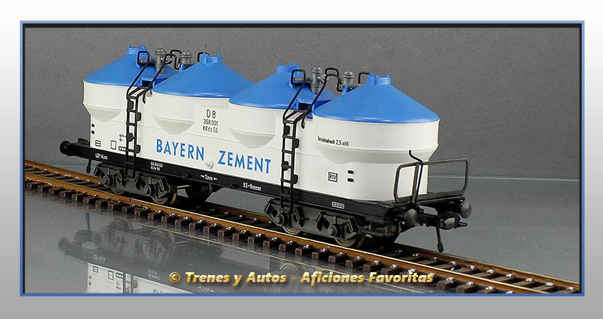 Vagón silo Tipo KKds-55 "Bayern Zement" - DB