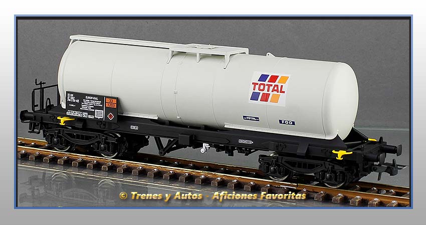 Vagón cisterna Tipo Za Europ-Rail "TOTAL" - SNCF