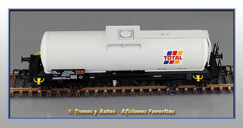 Vagón cisterna Tipo Za Europ-Rail "TOTAL" - SNCF