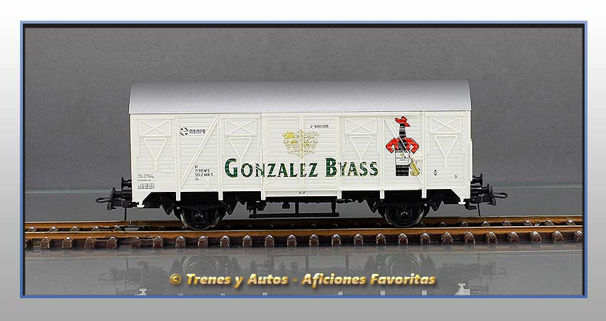 Vagón cerrado Ore J2 Tipo Gs "González Byass" - Renfe