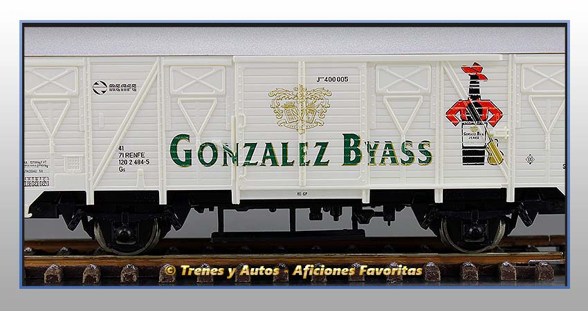 Vagón cerrado Ore J2 Tipo Gs "González Byass" - Renfe