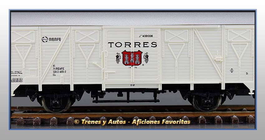 Vagón cerrado ORE J2 Tipo Gs "Bodegas Torres" - Renfe