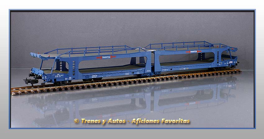 Vagón plataforma articulada Tipo Laes "Transfesa" - SNCF