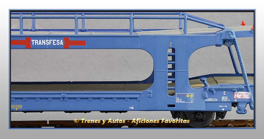 Vagón plataforma articulada Tipo Laes "Transfesa" - SNCF