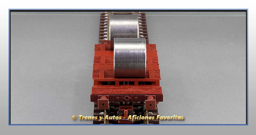 Vagón transporte bobinas chapa Tipo Lh - Renfe