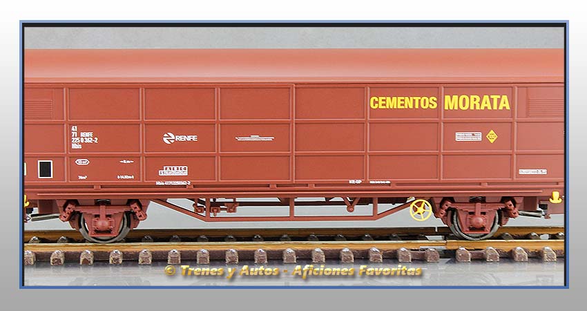 Vagón cerrado Tipo Hbis "Cementos Morata" - Renfe