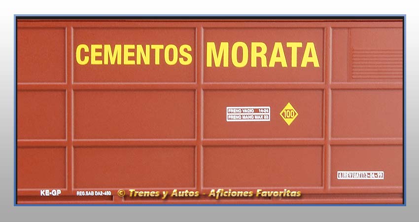 Vagón cerrado Tipo Hbis "Cementos Morata" - Renfe