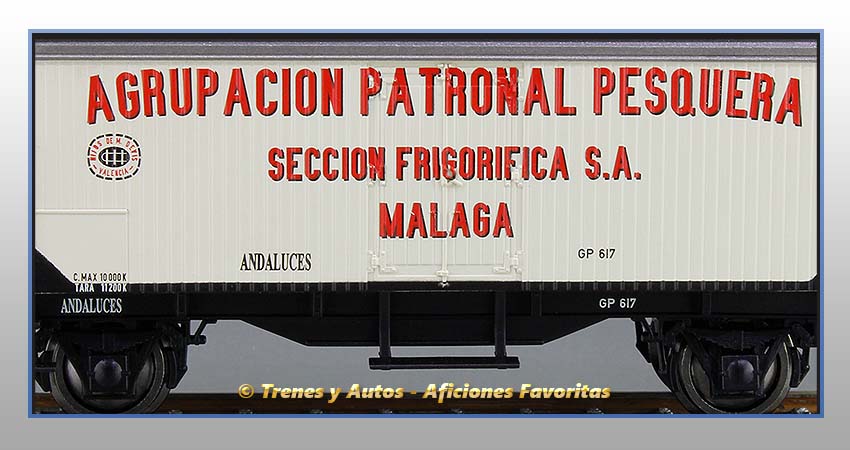 Vagón frigorífico "Agrupación Patronal Pesquera Málaga" - Andaluces