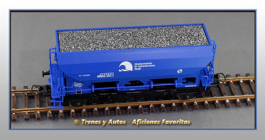 Vagón tolva balasto Tipo U "Mantenimiento de Infraestructuras" - Renfe