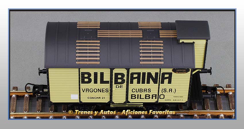 Vagón transporte de vino "Bilbaina de Vagones Cubas" - Norte