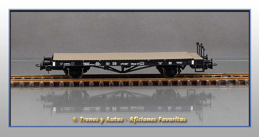 Vagón plataforma Tipo Xflmmr 37 - DB