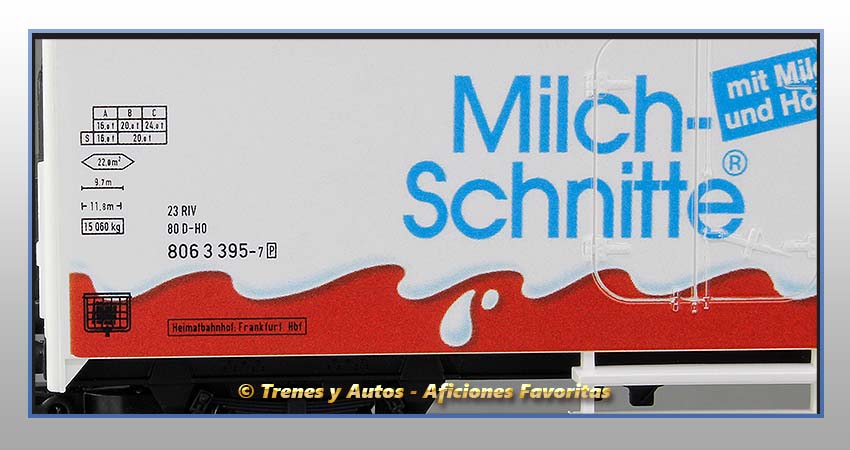 Vagón cerrado refrigerado "Milch-Schnitte" - Privado