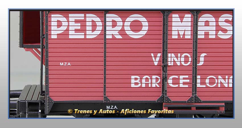 Vagón transporte vino con garita Tipo Foudre "Pedro Masana" - MZA