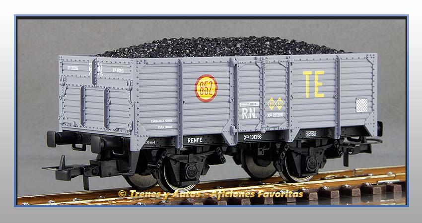 Vagones abiertos unificados Carbón con/sin garita Tipo X "TE-852" - Renfe