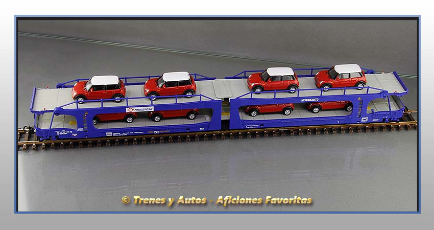 Vagón porta-autos Tipo Laeks "Transfesa" - SNCF