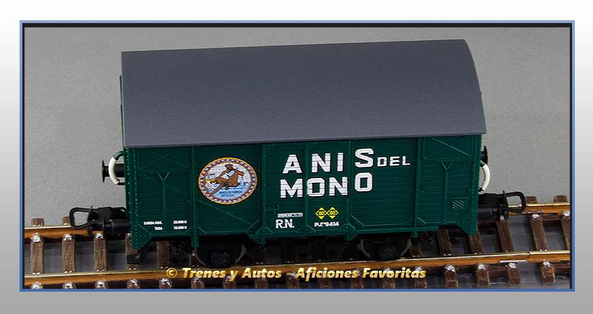 Vagón cerrado unificado Tipo J "Anís del Mono" - Renfe